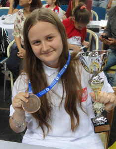 Julia Antolak - Brązowy Medal Mistrzostw Europy Juniorów do lat 16 - Słowenia 2015r.